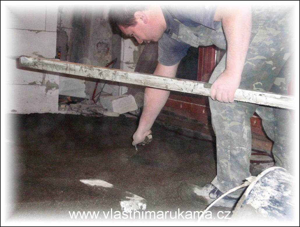 betonování podlahy, foto Michi Betonování podahy